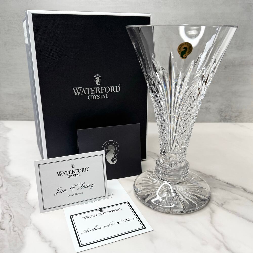 Waterford Crystal | 10" Ambassador Vase, Signed by Jim O'Leary (Article #154104)